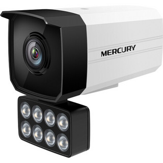 MERCURY 水星网络 MIPC318PW-6全彩H.265+ 300万红外网络摄像机 POE供电 外置8灯6mm焦距