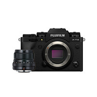 FUJIFILM 富士 X-T4 APS-C画幅 微单相机 黑色 XF 23mm F2 R WR 定焦镜头 单头套机