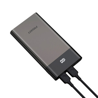 PISEN 品胜 移动电源 钛金灰 10000mAh Type-C micro usb 10W快充