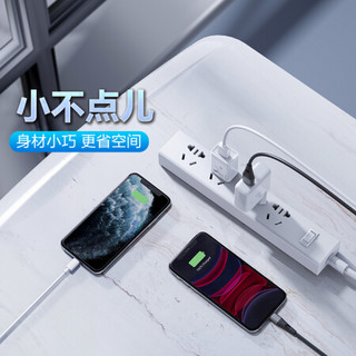 品胜（PISEN）苹果智能断电数据线充电套装 适用iPhone11/XsMax/XR/8手机充电线 1.2米+充电头