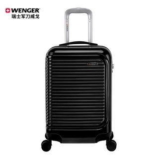 瑞士军刀威戈（Wenger）密码锁登机箱 20英寸商务旅行行李箱拉杆箱 黑色（SAX180617109056）