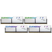 G.SKILL 芝奇 Trident Z Royal皇家戟系列 DDR4 3200MHz RGB 台式机内存 灯条 花耀银 64GB 16GB*4 F4-3200C16Q-64GTRS