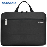 Samsonite 新秀丽 电脑包手提包男女15.6英寸商务公文包苹果笔记本单肩包 BP5 黑色