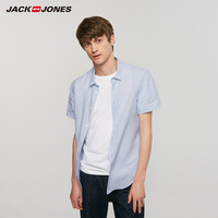JackJones杰克琼斯 219204519 亚麻休闲衬衫