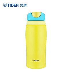 虎牌（tiger）真空保温水杯 304不锈钢 一键开启保温杯 MCB-H36C-YL 黄色 360ML *3件