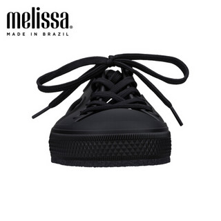 melissa梅丽莎2020春夏新品个性镂空撞色设计女士休闲鞋32689 黑色 7 内长240mm