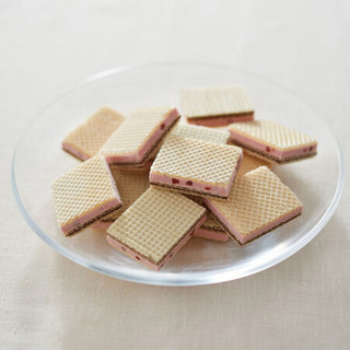 无印良品 MUJI 草莓奶油双层夹心威化饼干 零食 126g