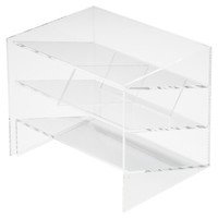 無印良品 MUJI 無印良品 亚克力小物架 桌面收纳 大/宽17.5×深13×高14.3cm