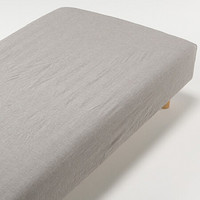 MUJI 水洗棉 床垫罩 家纺 棕色 双人床用 150×200×18～28cm用