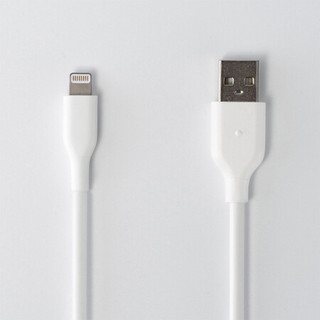 无印良品 MUJI 数据线 USB to Lightning 白色 0.9m