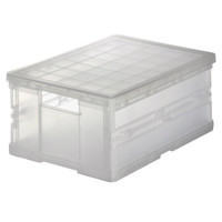 無印良品 MUJI 無印良品 PP搬运式储物箱/折叠式 整理箱 小 约长36*宽25.5*高16.5cm 透明