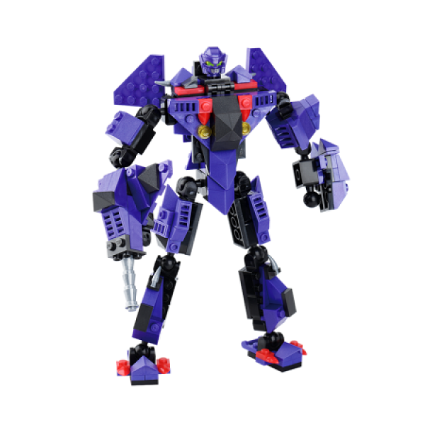 星钻积木积变战士三变恐龙军儿童拼插益智积木拼装玩具 三角龙 195颗