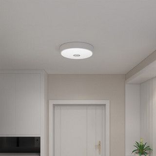 小米有品 Yeelight 皓石LED吸顶灯Mini 厨房客厅家用简约设计金属质感餐桌节能灯 白色 白色