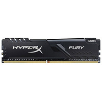 Kingston 金士顿 Fury DDR4 3200MHz 台式机内存 马甲条 黑色 8GB HX432C18FB2/8-SP