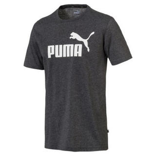 PUMA彪马男圆领Logo短袖T恤运动衫时尚852419 Dark Gray Heather L