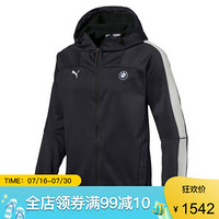 PUMA彪马男款夹克外套连帽拉链BMW宝马系列576639 Puma Black L