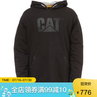 CAT卡特卫衣男连帽套头运动休闲29206M Black L