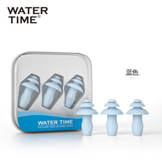 WATERTIME/蛙咚 专业游泳耳塞 男女款柔软舒适硅胶材质防滑防水中耳炎洗澡必备学游泳装备 白色