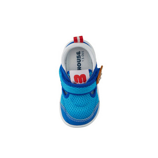 MIKIHOUSE男女童凉鞋学步鞋二段小熊小兔网面婴儿健康鞋12-9302-263 蓝色 13CM