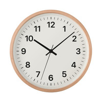 無印良品 MUJI 無印良品 指针式时钟·中 木纹色 约直径265mm