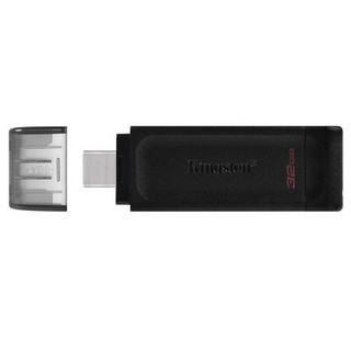 Kingston 金士顿 DT70 USB3.2 Gen1 U盘 黑色 32GB Type-C