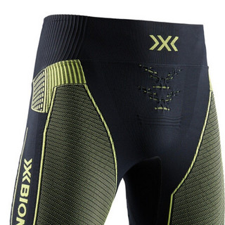 X-BIONIC4.0效能增强 压缩裤跑步健身篮球足球滑雪速干紧身长裤男 XBIONIC 猫眼黑/效能绿 M