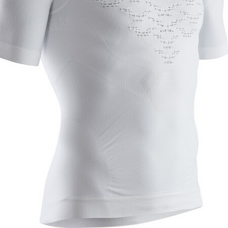 X-BIONIC 4.0激能 轻量速干健身运动圆领压缩衣紧身衣短袖T恤 男款 极地白/云石灰 XL