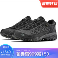 The North Face北面运动鞋男鞋低帮越野跑鞋NF0A2VUX BLACK/GREY 8/40.5