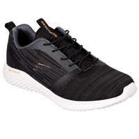 SKECHERS斯凯奇男鞋休闲鞋低帮运动鞋舒适轻质织物面52504 BLACK 7