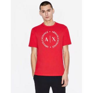 EMPORIO男士夏季清凉短袖T恤运动吸汗透气打底衫8NZTCD-Z8H4Z Absolute Red L
