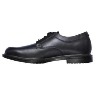 SKECHERS 斯凯奇 男士休闲皮鞋 77103 黑色 11.5