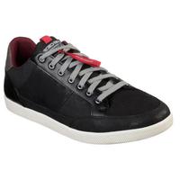 SKECHERS斯凯奇男鞋休闲鞋板鞋皮质低帮系带65945 Blk 9