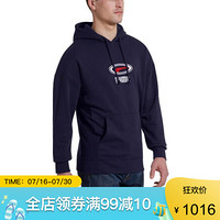 Puma彪马男卫衣外套抽绳连帽运动衫纯色844529 Peacoat L