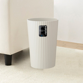 阿司倍鹭（ASVEL）日本卫生间厨房家用垃圾桶 塑料小号客厅卧室收纳桶 白色10L