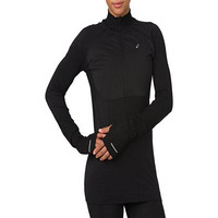 ASICS亚瑟士女士半拉链长袖套头上衣2012A026 Per Black XS