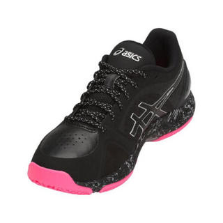 ASICS亚瑟士女鞋缓冲支撑排球鞋透气抓地运动鞋1072A014 Black/Black 10