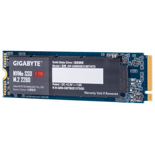 GIGABYTE 技嘉 猛盘 GP-GSM2NE3100TNTD NVMe M.2 固态硬盘 1TB (PCI-E3.0)