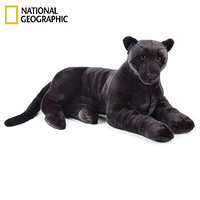 国家地理NATIONAL GEOGRAPHIC仿真野生动物玩偶猫科系列毛绒玩具公仔狮子王黑豹小中大号 92cm黑豹