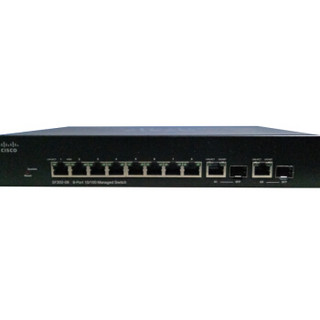 思科（Cisco）SF302-08（SRW208G）8口百兆+2千兆上行全网管交换机