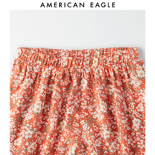 AEO短裤女夏2020新款高腰运动松紧直筒裤American Eagle1317_3782