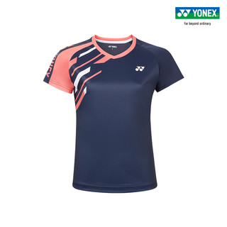 YONEX/尤尼克斯 210170BCR 女款运动短袖 简约舒适羽毛球服上衣yy