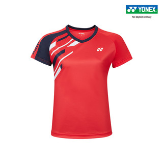 YONEX/尤尼克斯 210170BCR 女款运动短袖 简约舒适羽毛球服上衣yy