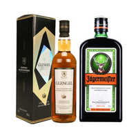 野格（Jagermeister）野格利口酒洋酒力娇酒 德国原装进口 野格700ml+格兰天使威士忌700ml