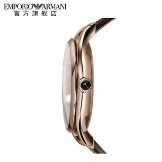 Armani阿玛尼 EMPORIO ARMANI正品男士手表机械表简约真皮鳄鱼皮瑞士手表ARS3012