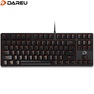 达尔优DK100机械键盘黑轴青轴游戏87键笔记本电脑办公打字专用104