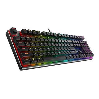 RAPOO 雷柏 V700 合金版 108键 有线机械键盘 黑色 雷柏青轴 RGB