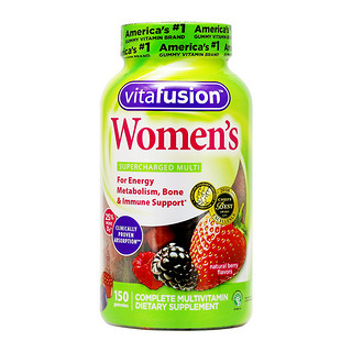 vitafusion 美国vitafusion女士多种维生素b复合营养素软糖片150粒保健品进口