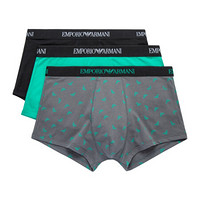 EMPORIO ARMANI UNDERWEAR 阿玛尼奢侈品20春夏男士三条装内裤 111625-0P722 GRENGRYBLK-75020 M