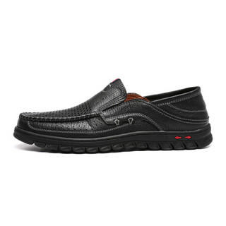 红蜻蜓 （RED DRAGONFLY）时尚镂空透气休闲凉鞋 WTL90771/72 黑色 41