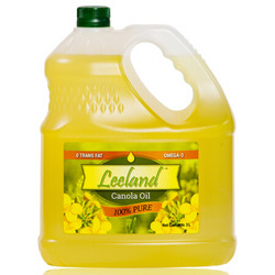 加拿大原装进口非转基因食用油 理岚Leeland低芥酸菜籽油 芥花籽油3L *3件